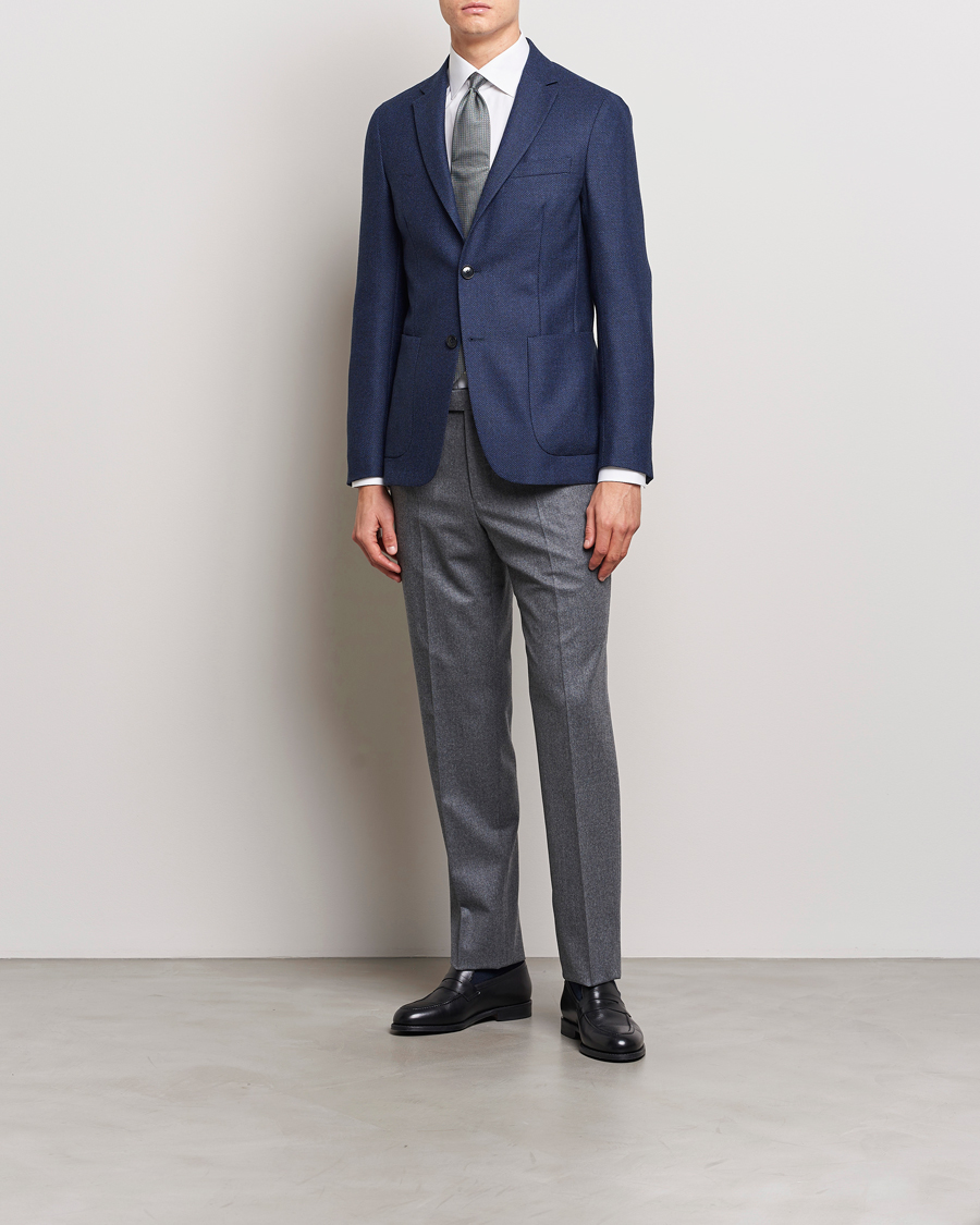 Herre | Dressjakker | Zegna | Unconstructed Wool Blazer Navy