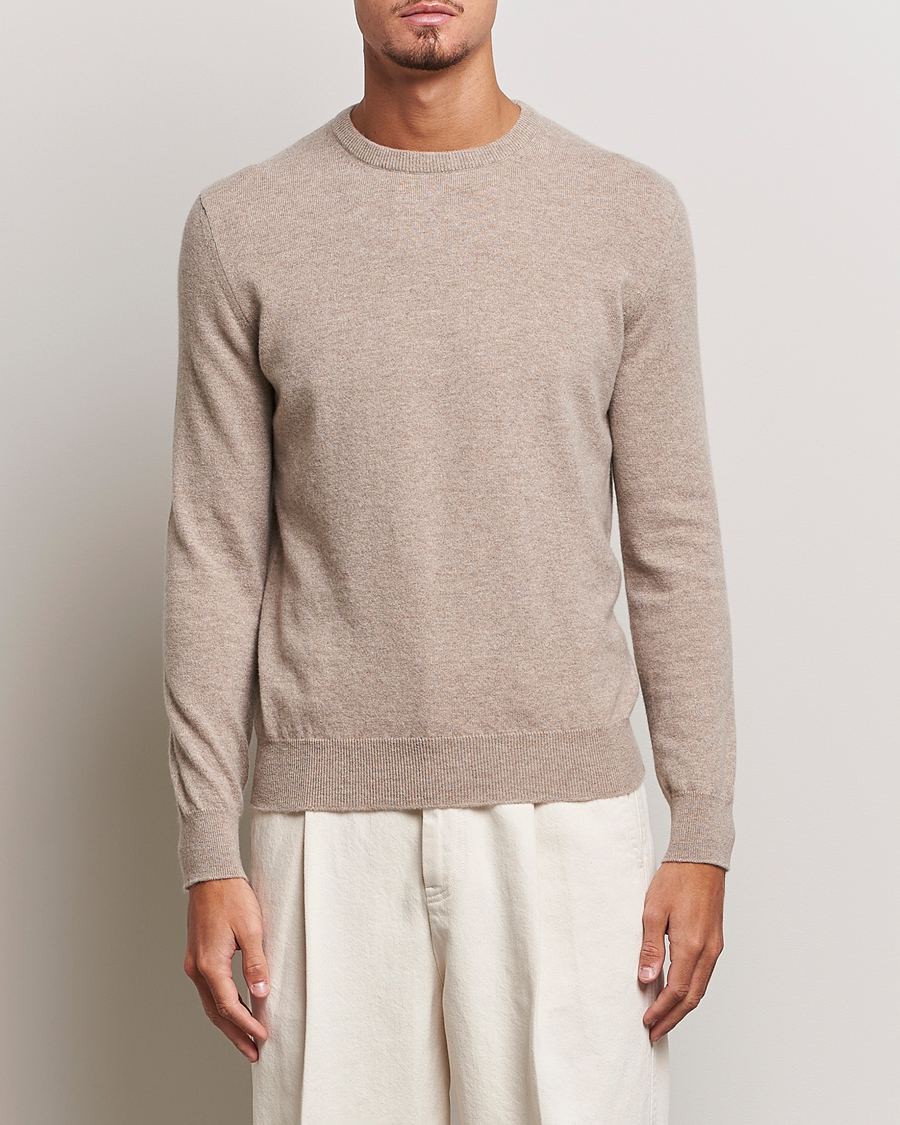 Herre | Gensere | Zegna | Oasi Cashmere Crew Neck Beige