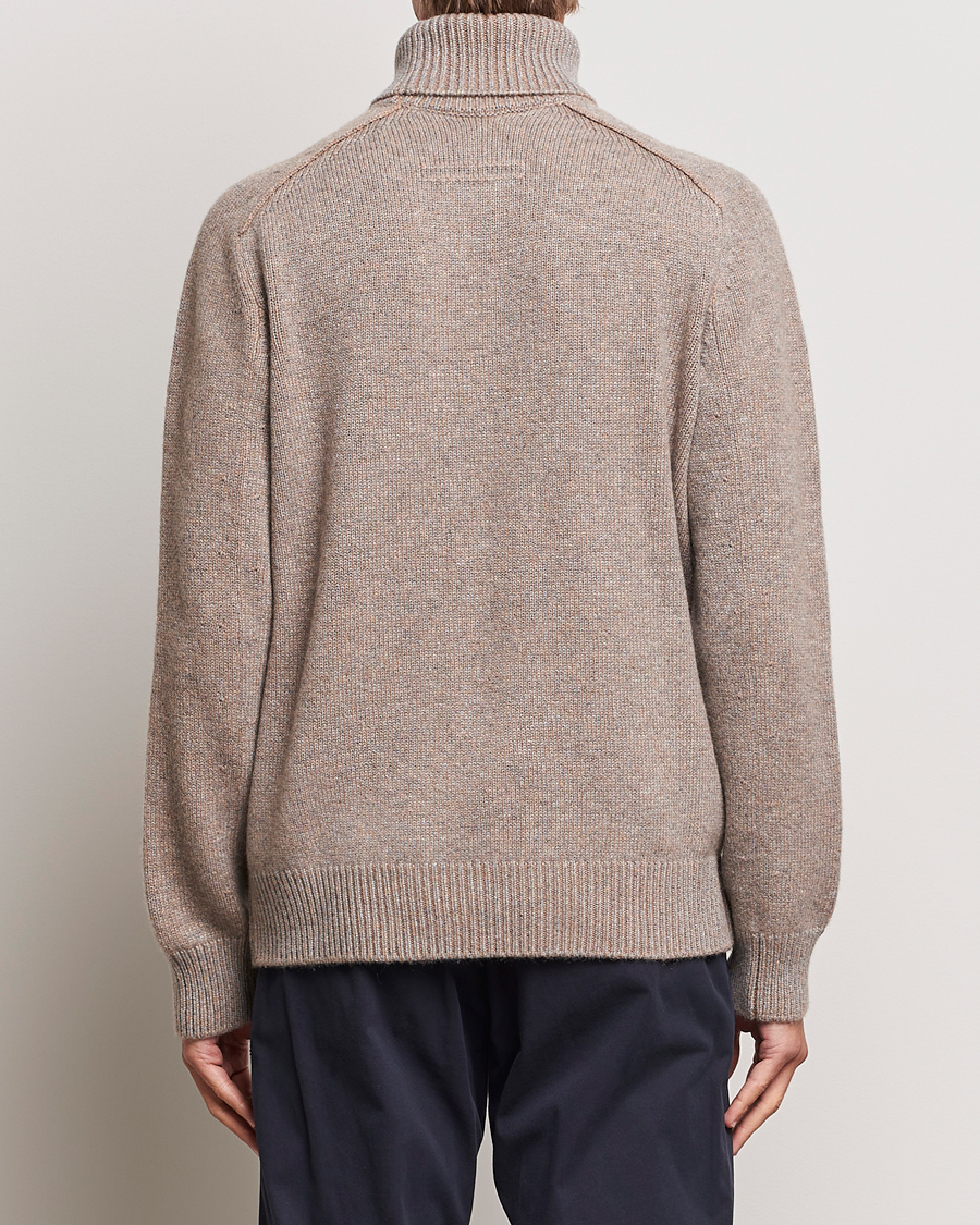 Herre | Gensere | Zegna | 5 Gauge Cashmere Rollneck Beige Melange