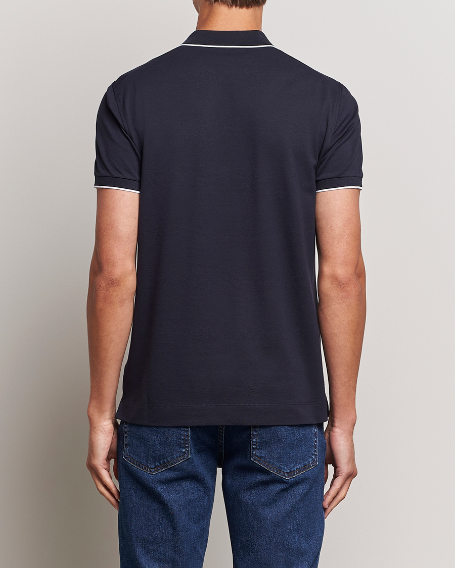 Herre | Pikéer | Zegna | Short Sleeve Cotton Piquet Navy