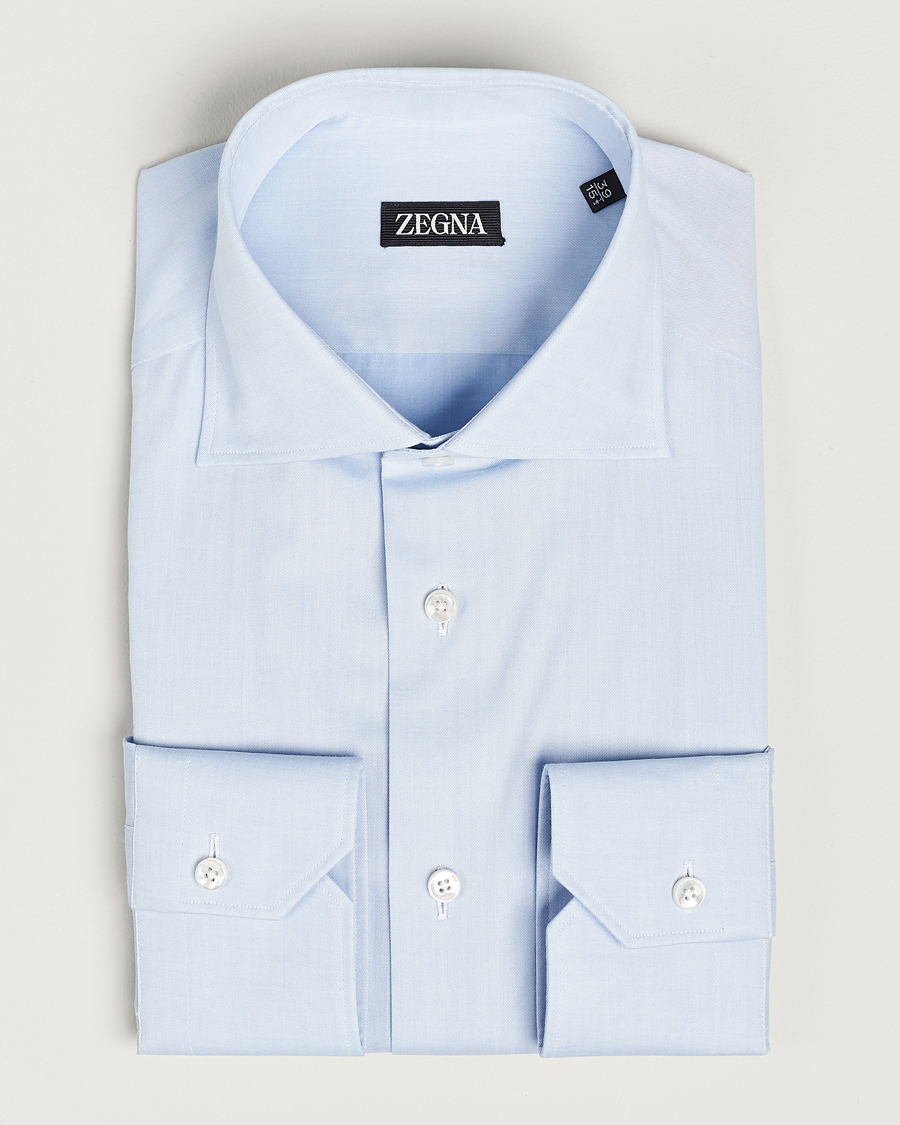 Herre | Skjorter | Zegna | Slim Fit Dress Shirt Light Blue