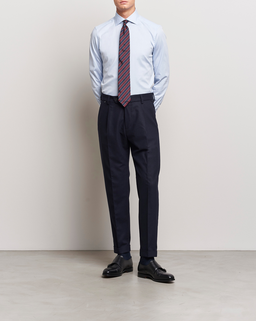 Herre | Skjorter | Zegna | Slim Fit Dress Shirt Light Blue