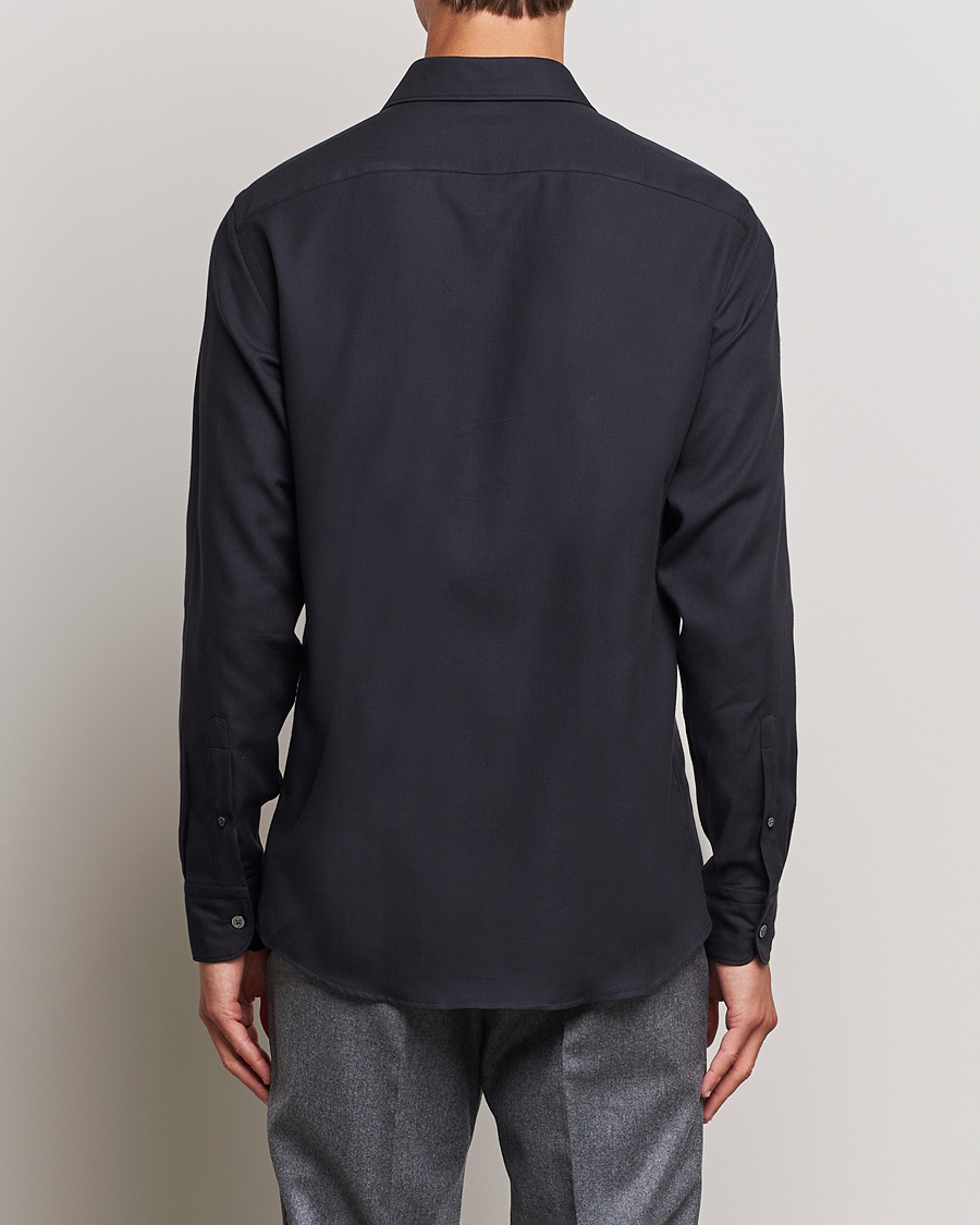 Herre | Skjorter | Zegna | Cotton/Cashmere Casual Shirt Navy