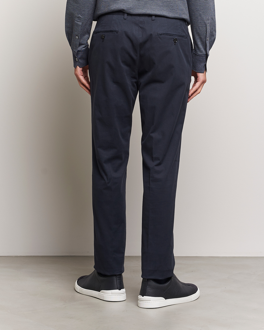 Herre | Bukser | Zegna | Soft Cotton Chinos Navy