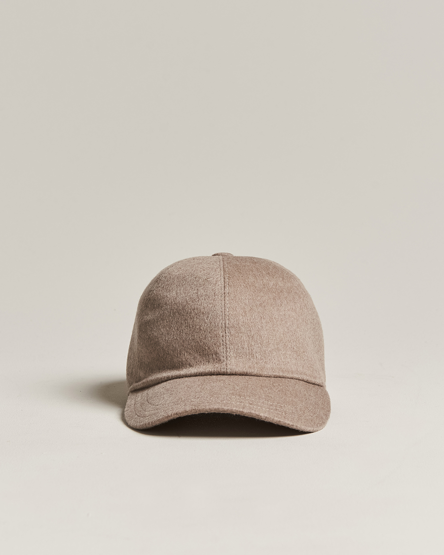 Herre | Zegna Cashmere Baseball Cap Beige | Zegna | Cashmere Baseball Cap Beige