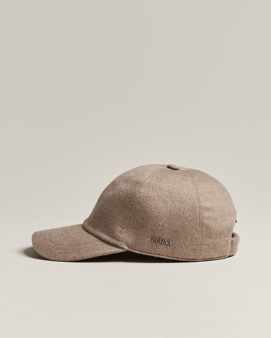 Herre | Zegna Cashmere Baseball Cap Beige | Zegna | Cashmere Baseball Cap Beige
