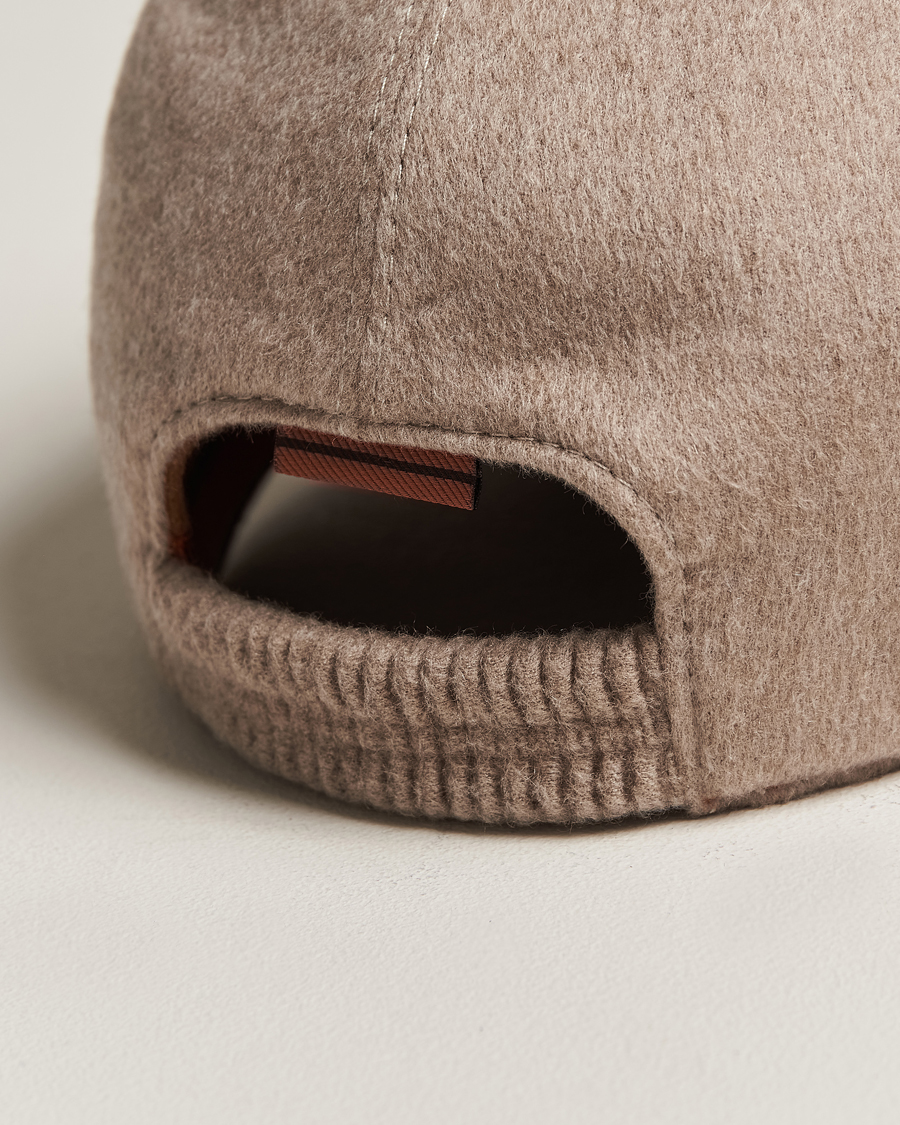 Herre | Zegna Cashmere Baseball Cap Beige | Zegna | Cashmere Baseball Cap Beige