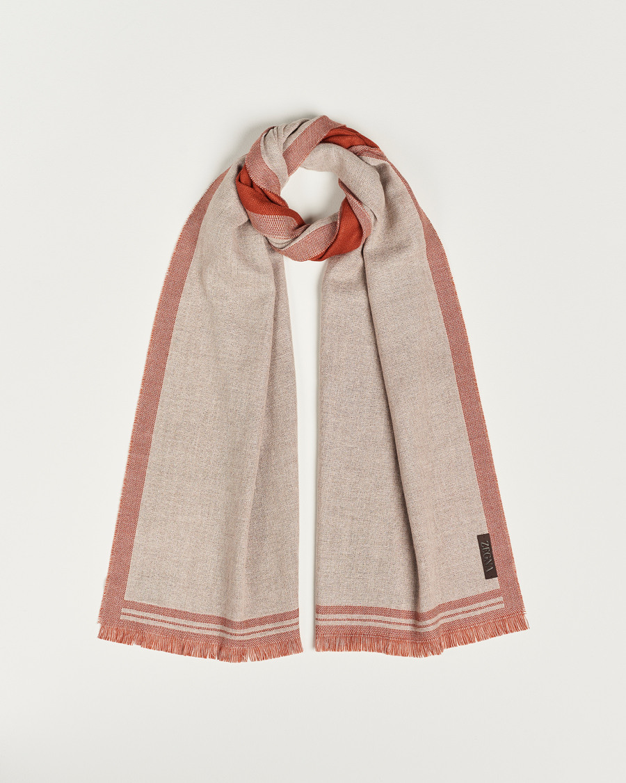 Herre | Zegna Wool/Cashmere Scarf Beige | Zegna | Wool/Cashmere Scarf Beige