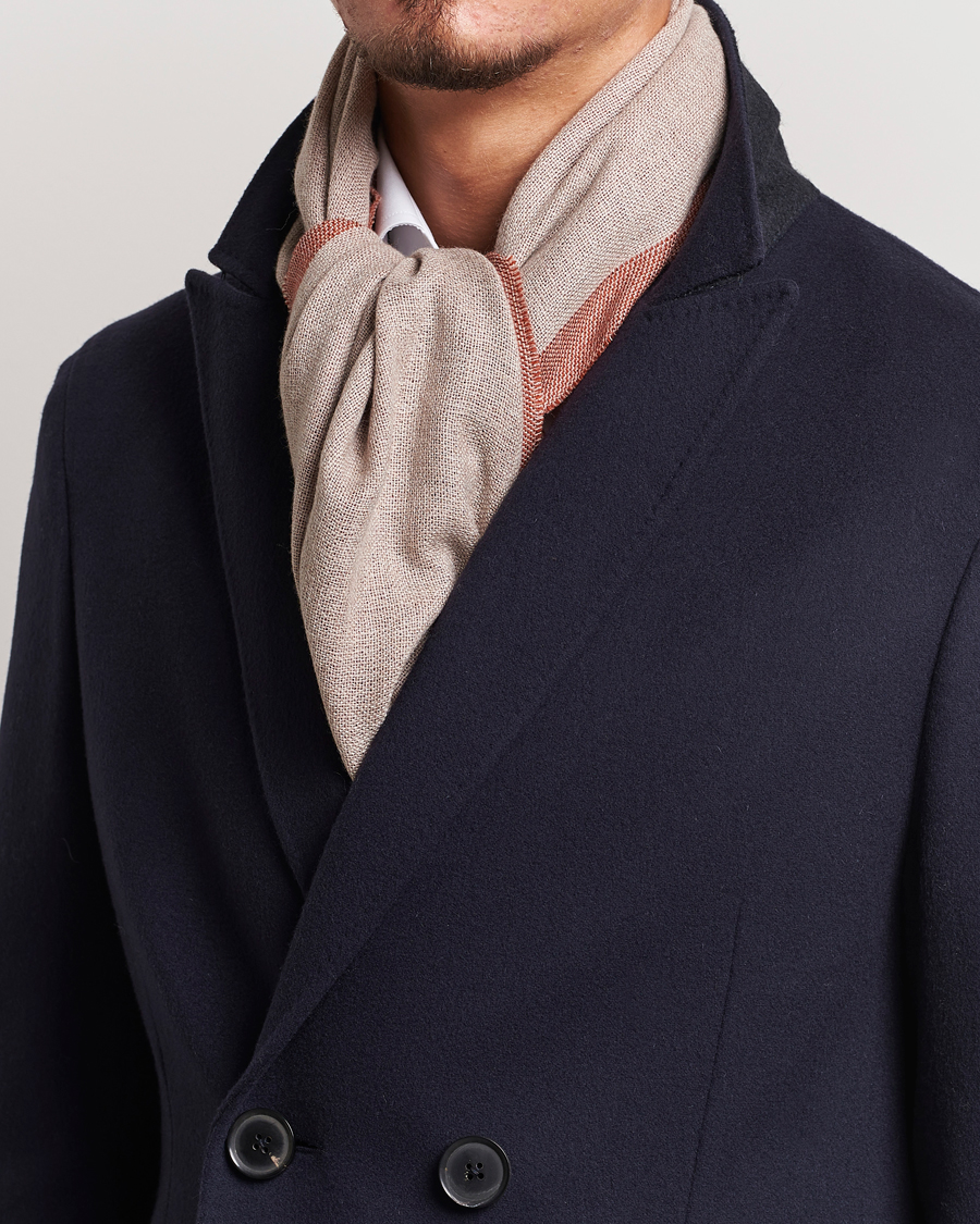 Herre | Zegna Wool/Cashmere Scarf Beige | Zegna | Wool/Cashmere Scarf Beige