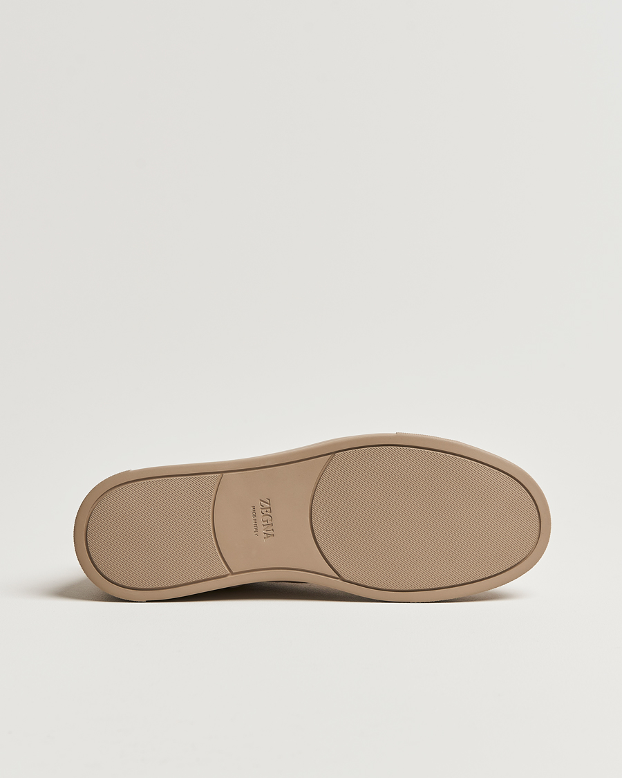 Herre | Zegna Triple Stitch Sneakers Full Beige Suede | Zegna | Triple Stitch Sneakers Full Beige Suede