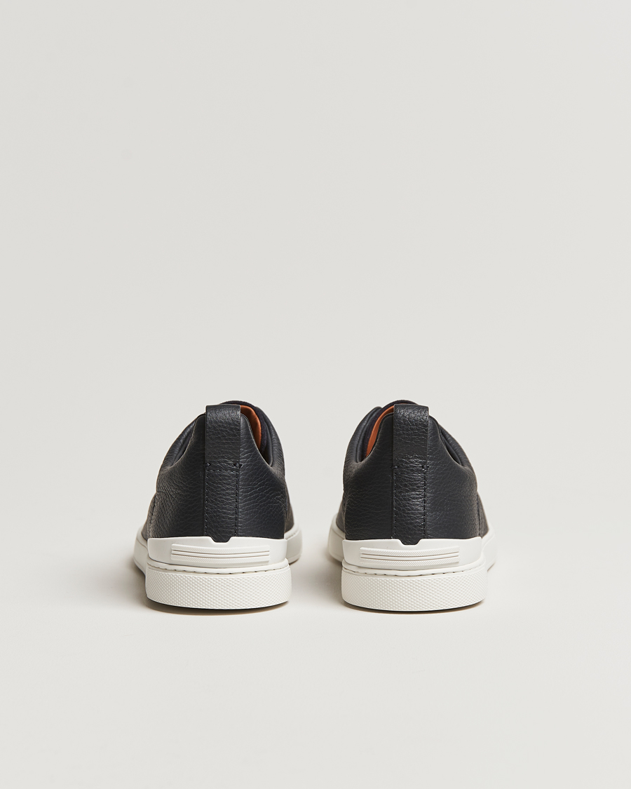 Herre | Zegna Triple Stitch Bi-Material Sneakers Navy | Zegna | Triple Stitch Bi-Material Sneakers Navy