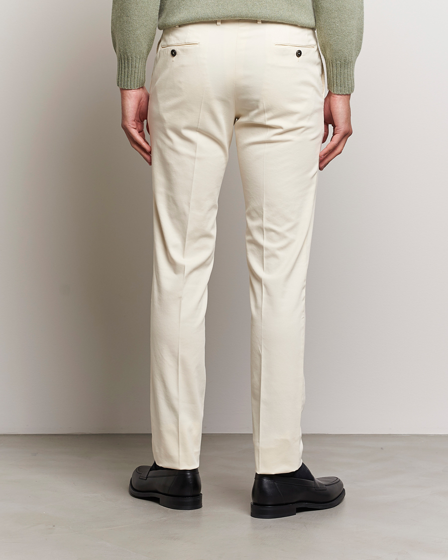 Herre | Bukser | PT01 | Slim Fit Cotton Stretch Chinos Off White