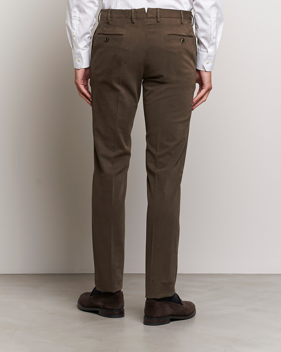 Herre | Bukser | PT01 | Slim Fit Cotton Stretch Chinos Dark Brown