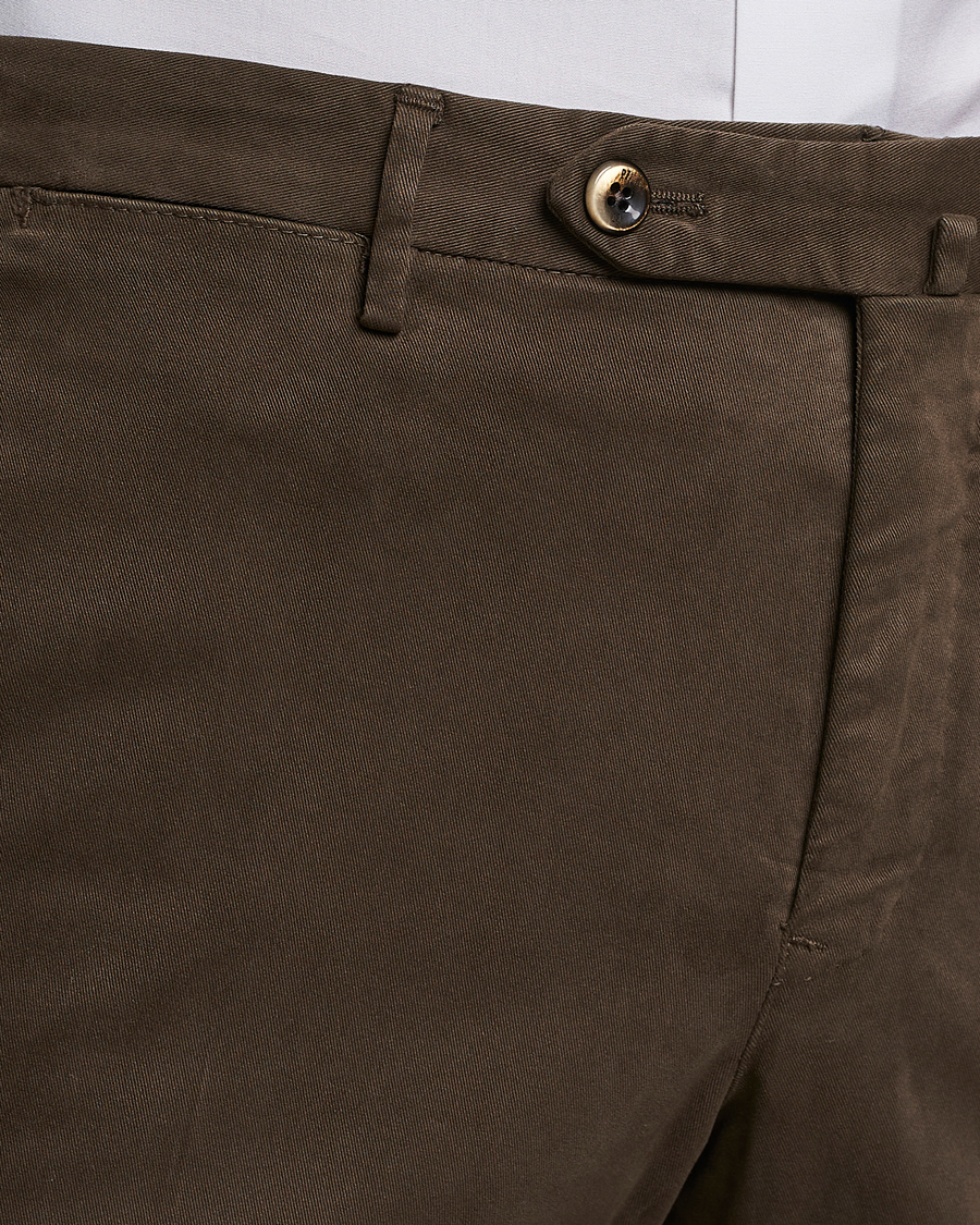Herre | Bukser | PT01 | Slim Fit Cotton Stretch Chinos Dark Brown