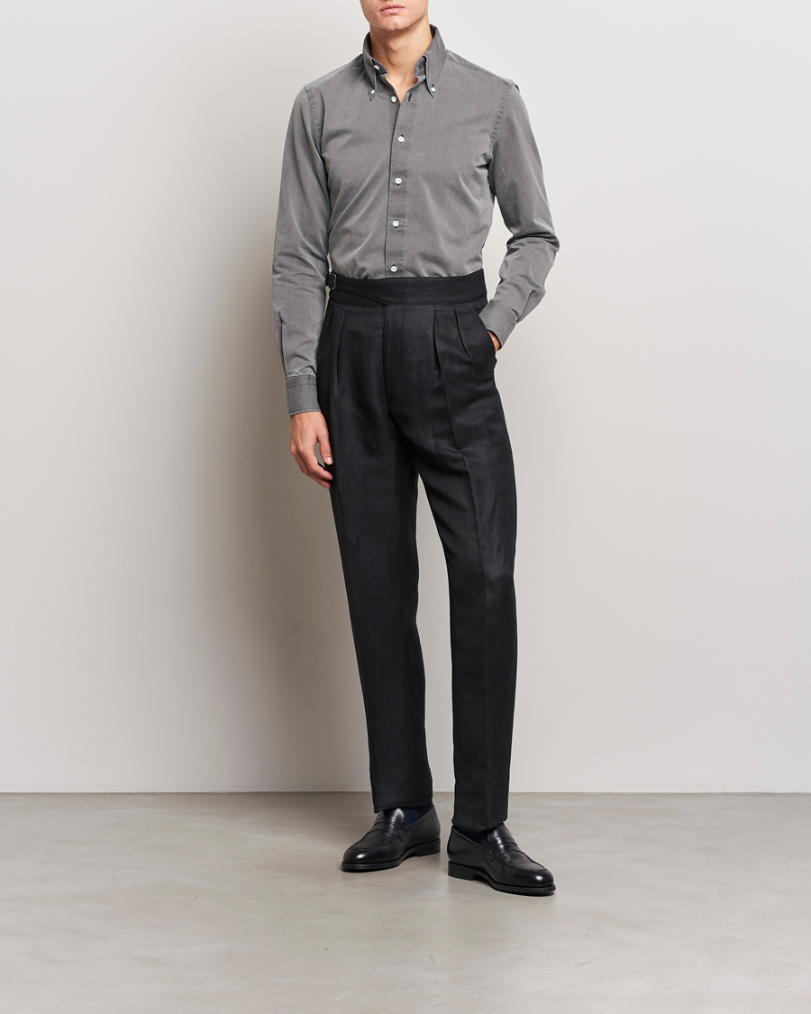 Herre | Skjorter | 100Hands | Cloud Washed Denim Shirt Grey