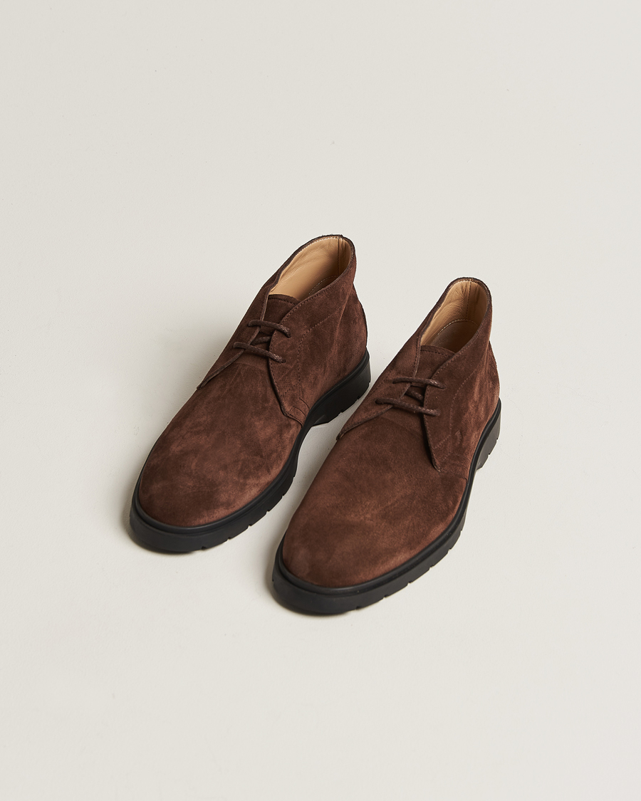 Herre | Tod's Polacchino Chukka Boots Dark Brown Suede | Tod's | Polacchino Chukka Boots Dark Brown Suede