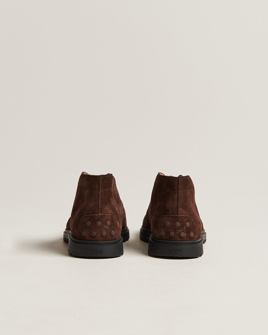 Herre | Tod's Polacchino Chukka Boots Dark Brown Suede | Tod's | Polacchino Chukka Boots Dark Brown Suede