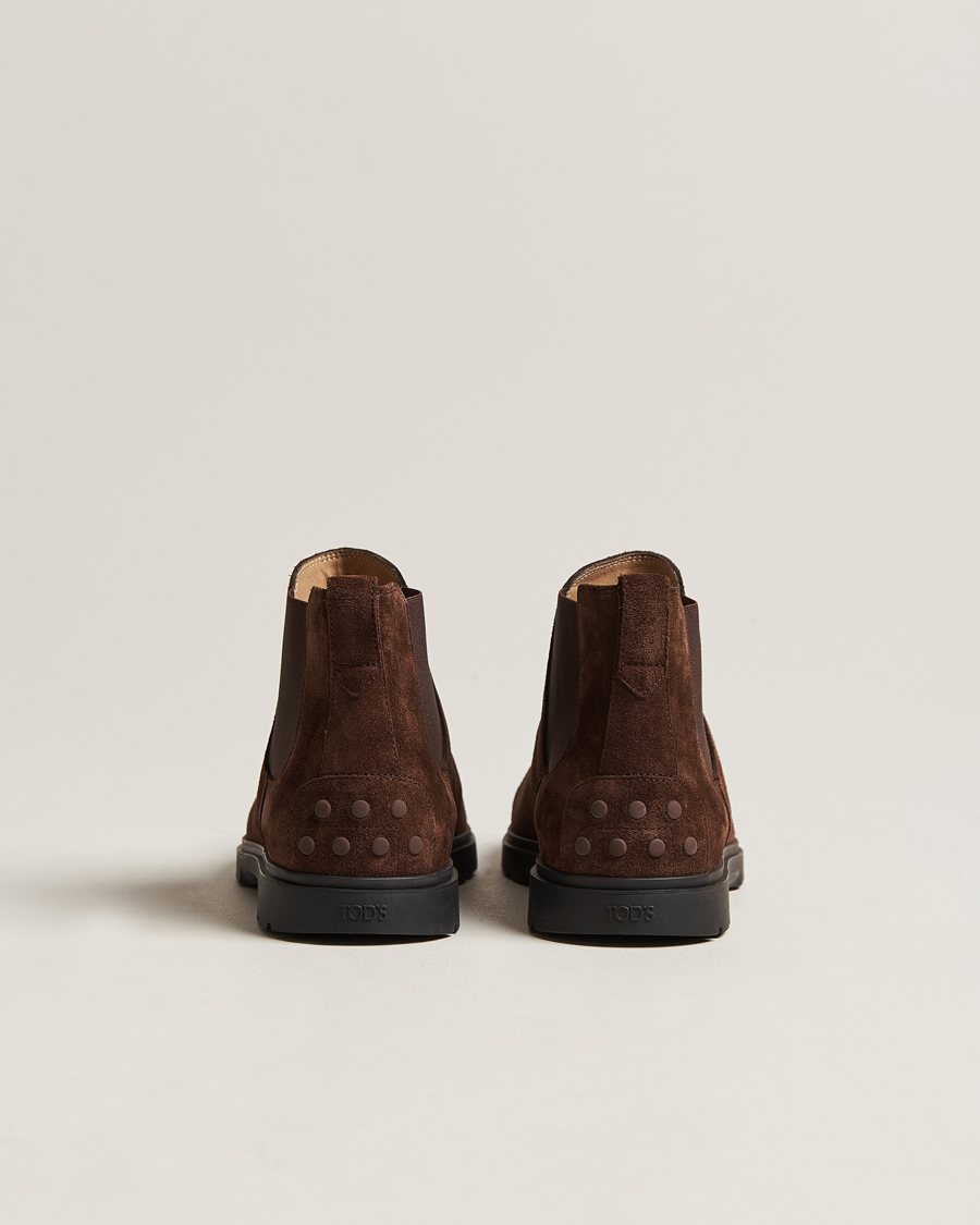 Herre | Tod's Tronchetto Chelsea Boots Dark Brown Suede | Tod's | Tronchetto Chelsea Boots Dark Brown Suede