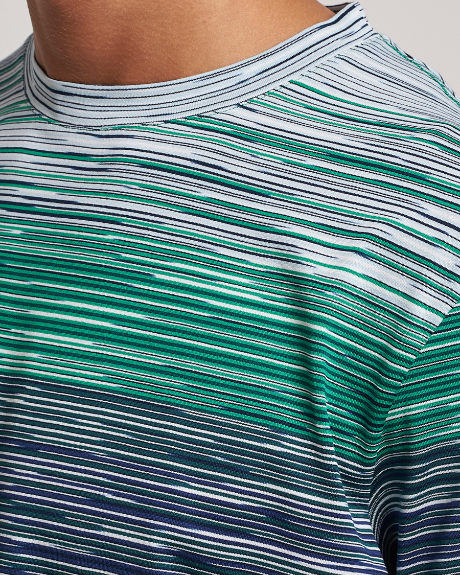 Herre | T-Shirts | Missoni | Space Dyed Degrade T-Shirt Blue/Green