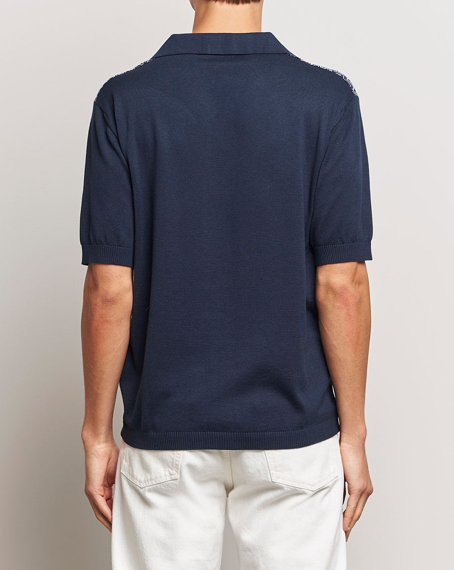 Herre | Pikéer | Missoni | Cotton/Silk Polo Navy