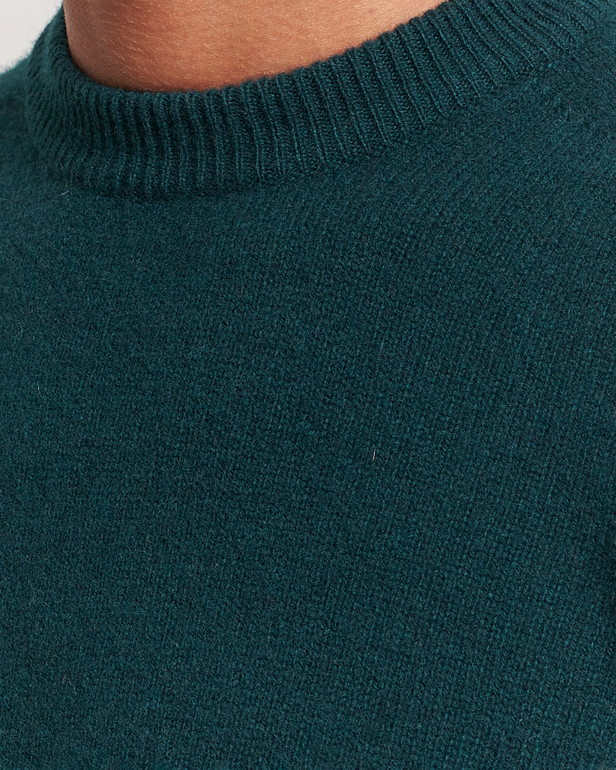 Herre | Gensere | Altea | Wool/Cashmere Crew Neck Pullover Dark Green