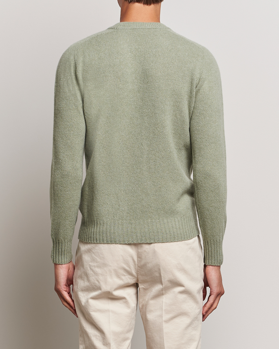 Herre | Gensere | Altea | Wool/Cashmere Crew Neck Pullover Sage
