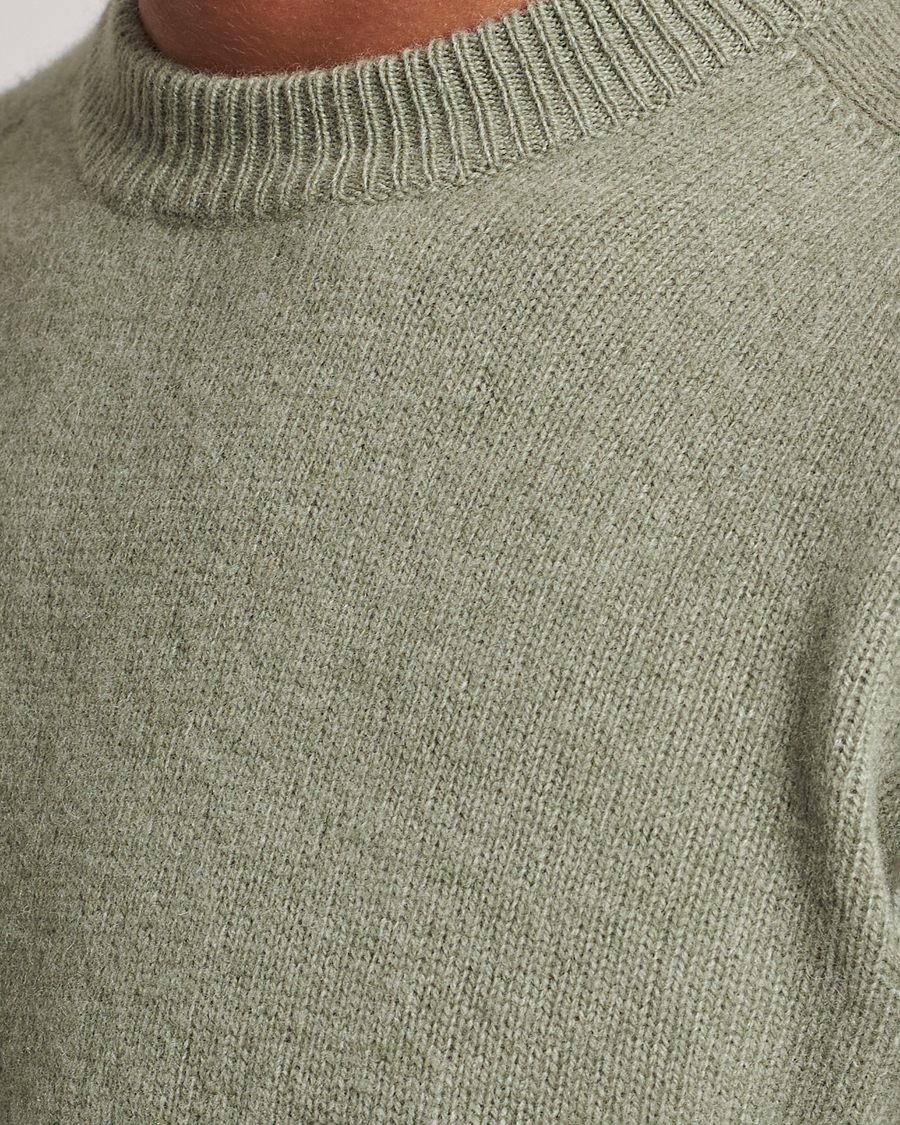 Herre | Gensere | Altea | Wool/Cashmere Crew Neck Pullover Sage