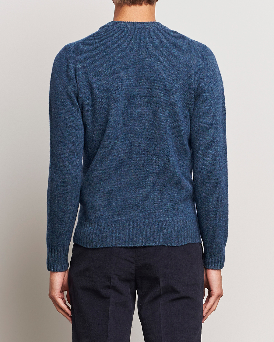 Herre | Gensere | Altea | Wool/Cashmere Crew Neck Pullover Petroleum