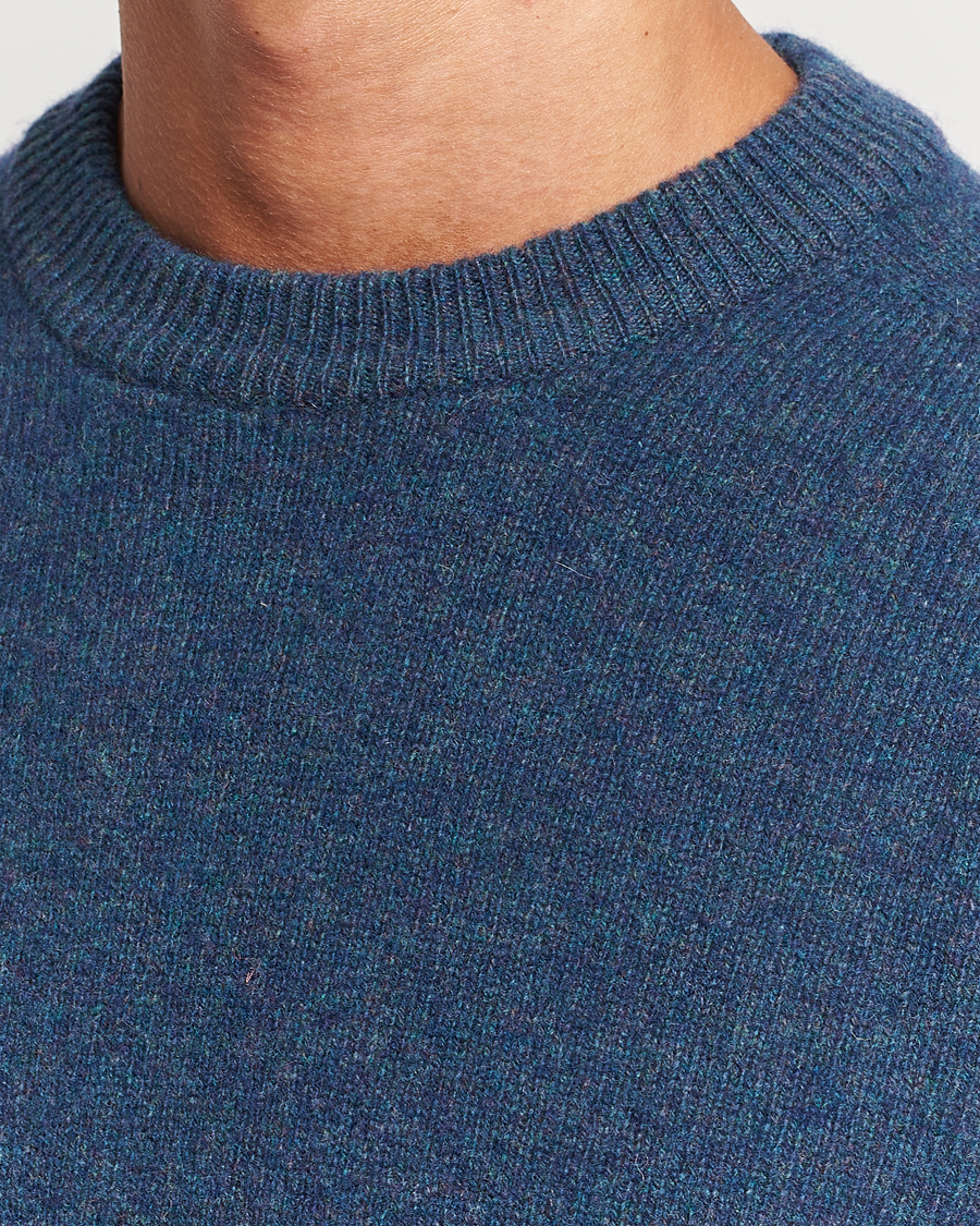 Herre | Gensere | Altea | Wool/Cashmere Crew Neck Pullover Petroleum