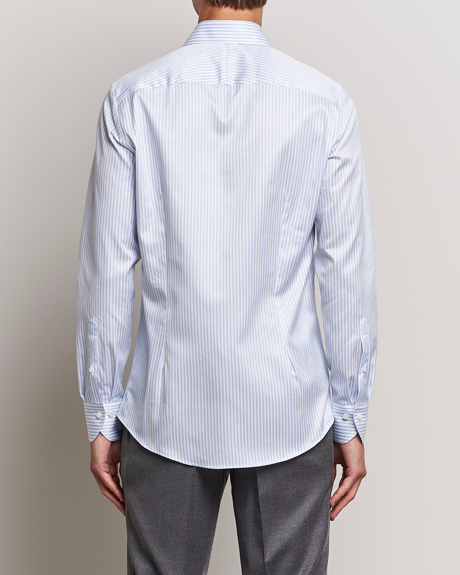 Herre | Skjorter | Stenströms | 1899 Slim Supima Cotton Stripe Shirt Blue