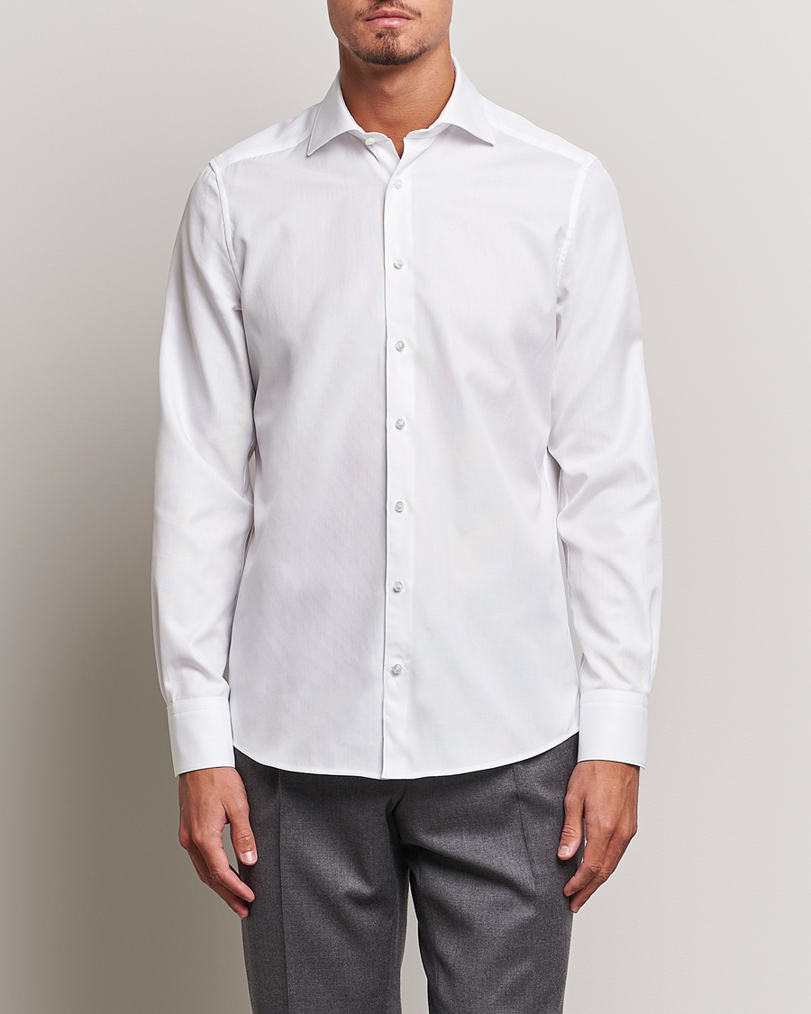 Herre |  | Stenströms | 1899 Slim Cotton Royal Oxford Shirt White