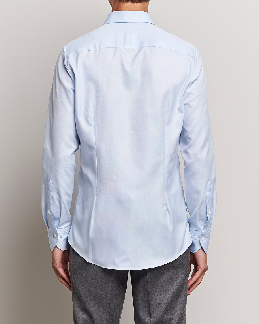 Herre | Skjorter | Stenströms | 1899 Slim Cotton Royal Oxford Shirt Light Blue