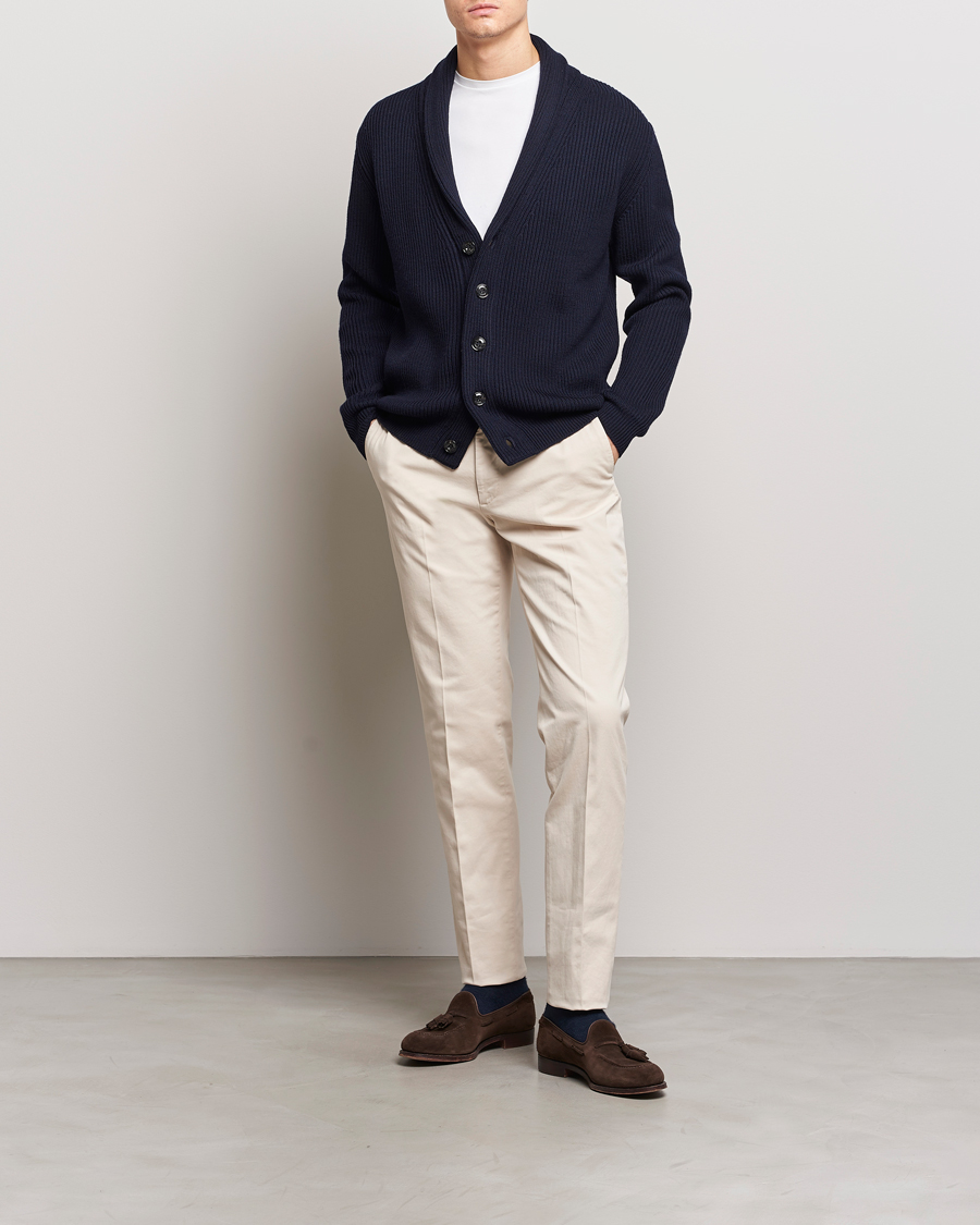 Herre | Gensere | Altea | Shawl Collar Cardigan Navy