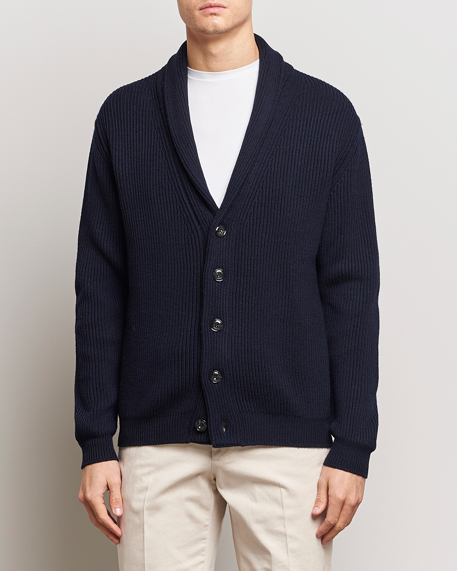 Herre | | Altea | Shawl Collar Cardigan Navy