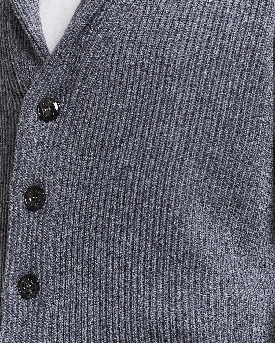 Herre | Gensere | Altea | Shawl Collar Cardigan Charcoal