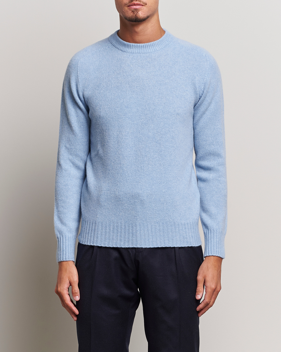 Herre | Altea | Altea | Wool/Cashmere Crew Neck Pullover Light Blue
