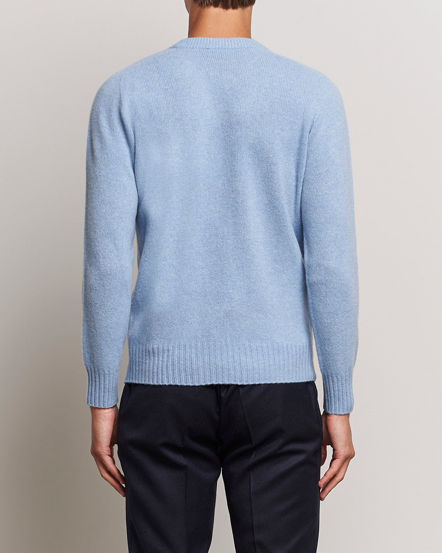 Herre | Gensere | Altea | Wool/Cashmere Crew Neck Pullover Light Blue