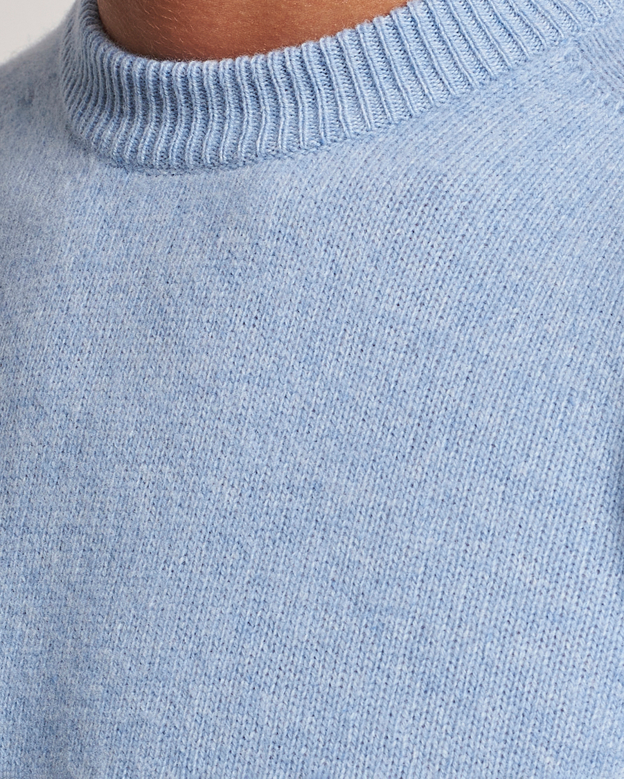 Herre | Gensere | Altea | Wool/Cashmere Crew Neck Pullover Light Blue