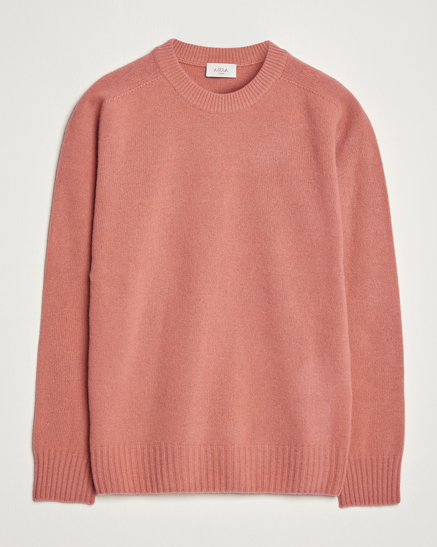 Herre | Gensere | Altea | Wool/Cashmere Crew Neck Pullover Rosa