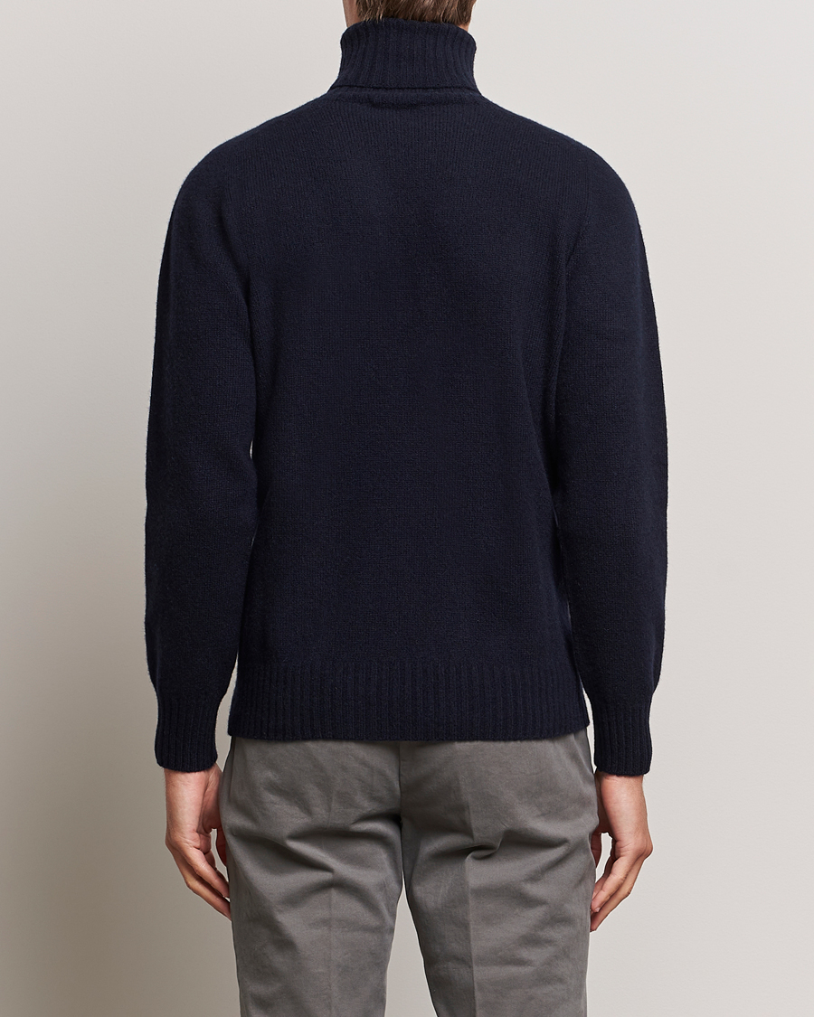 Herre | Gensere | Altea | Wool/Cashmere Crew Neck Rollneck Navy