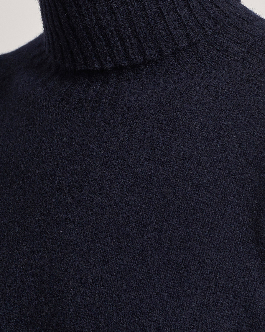 Herre | Gensere | Altea | Wool/Cashmere Crew Neck Rollneck Navy