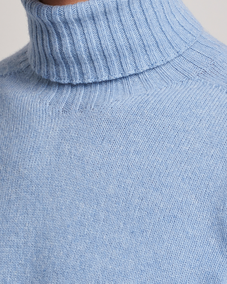 Herre | Gensere | Altea | Wool/Cashmere Crew Neck Rollneck Light Blue