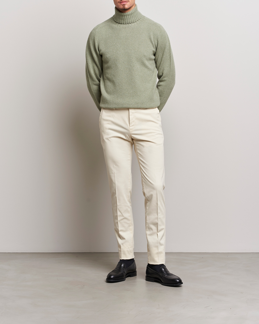 Herre | Gensere | Altea | Wool/Cashmere Crew Neck Rollneck Sage
