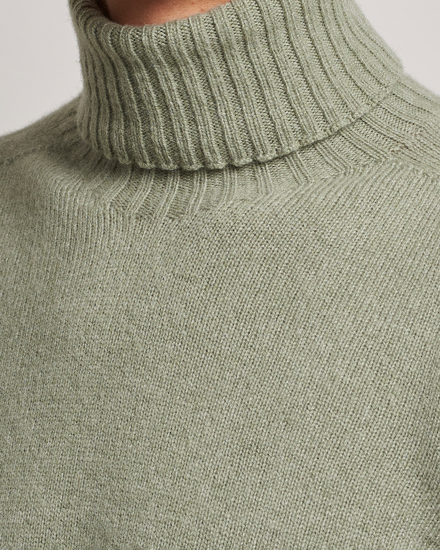 Herre | Gensere | Altea | Wool/Cashmere Crew Neck Rollneck Sage