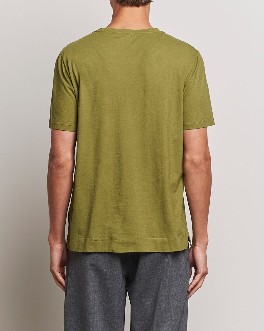 Herre | T-Shirts | Massimo Alba | Panarea Cotton Jersey T-Shirt Olive