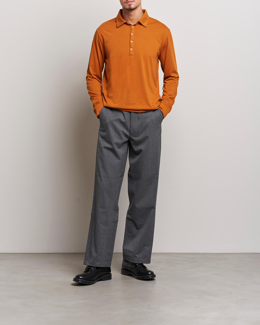 Herre | Gensere | Massimo Alba | Ischia Cotton/Cashmere Polo Brick