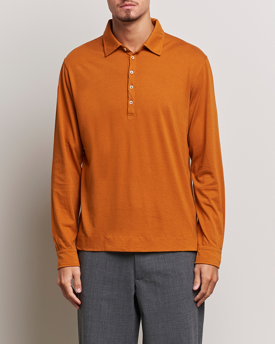 Herre |  | Massimo Alba | Ischia Cotton/Cashmere Polo Brick