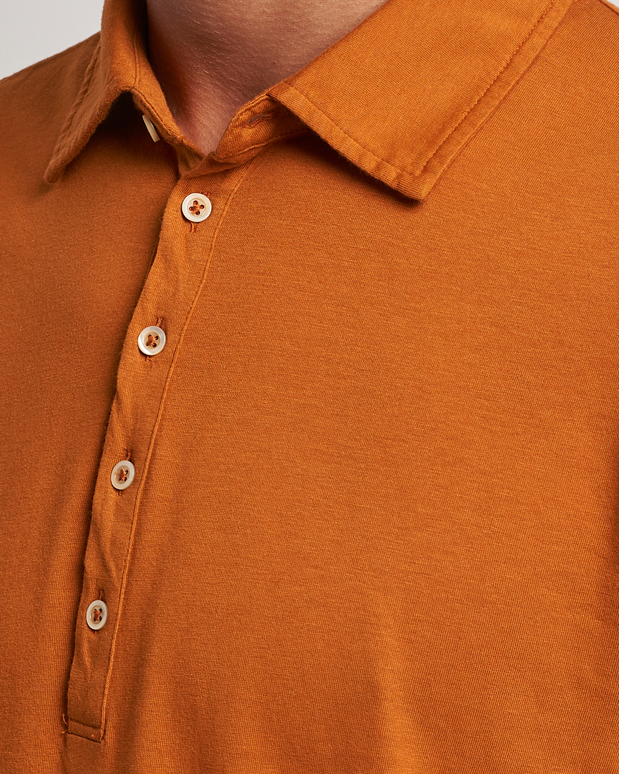 Herre | Gensere | Massimo Alba | Ischia Cotton/Cashmere Polo Brick