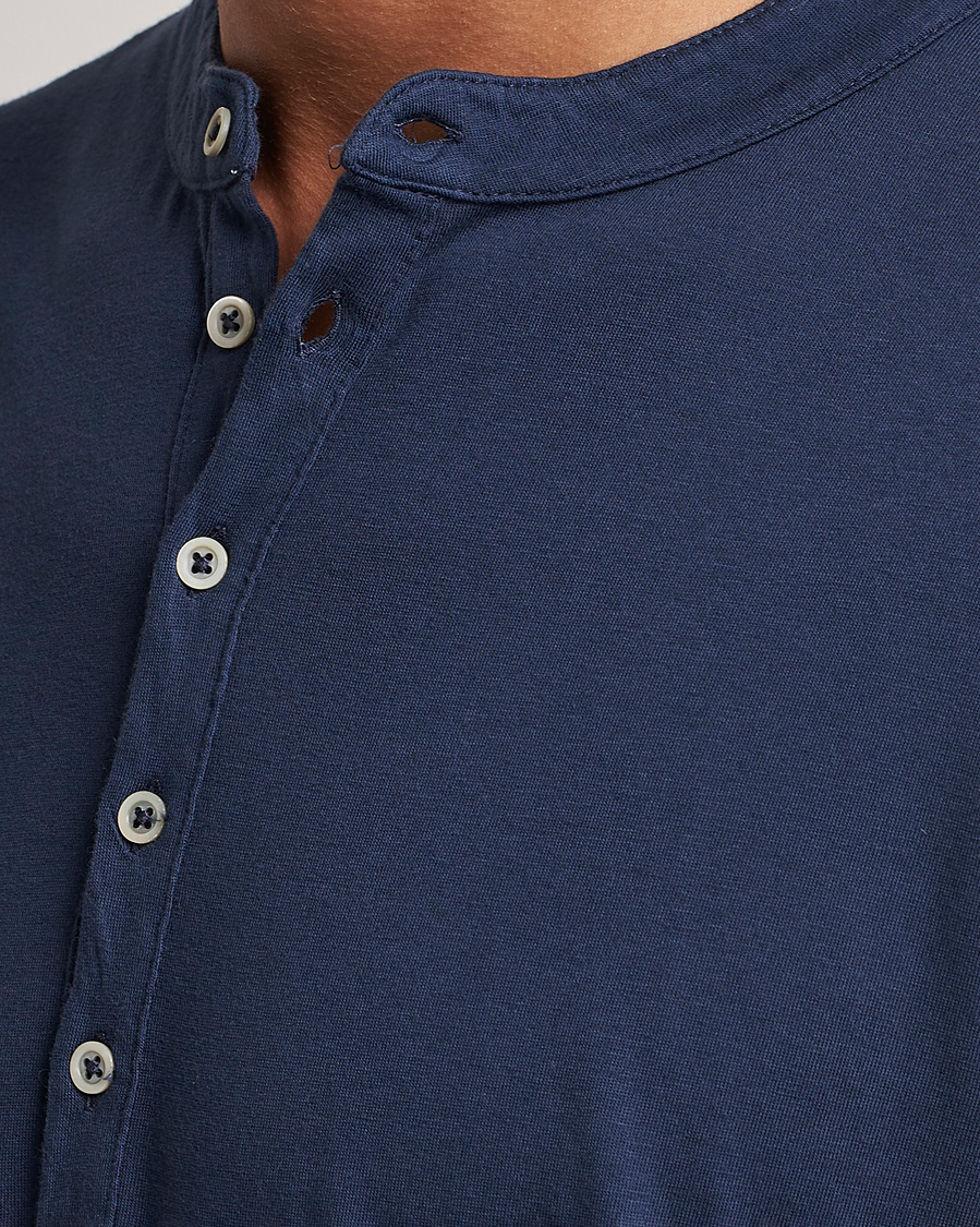 Herre | Gensere | Massimo Alba | Hawai Cotton/Cashmere Henley Navy