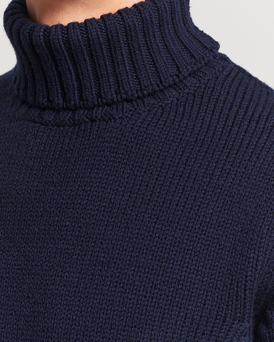 Herre | Gensere | Massimo Alba | Karl Knit Rollneck Navy